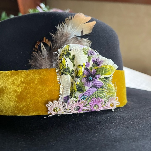 Vintage Custom Handcrafted 5X Beaver Hat Black Size 7-1/4 - Picture 4 of 16